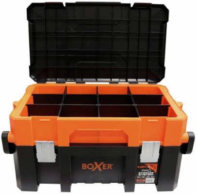 Boxer® heavy duty tool box 17” with aluminium handle 58 x 35.4 x 28.6 cm