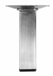 HOME It® square table leg 24 x 24 mm x 10 cm brushed steel