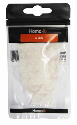 HOME It® self-adhesive bumper pads 46 pcs. transparent